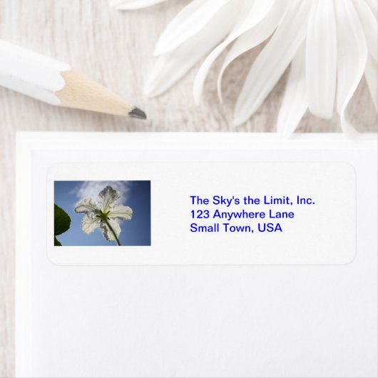 De hemel is de grens. etiket (Insitu)