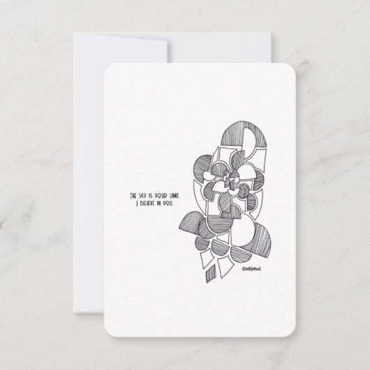 De hemel is de grens, geloof ik in jou, de vlakke  (Voorkant)