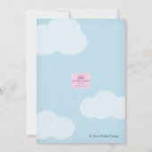 De hemel is de grens. partijuitnodiging kaart (Achterkant)