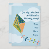 De hemel is de grens. partijuitnodiging kaart (Voorkant / Achterkant)