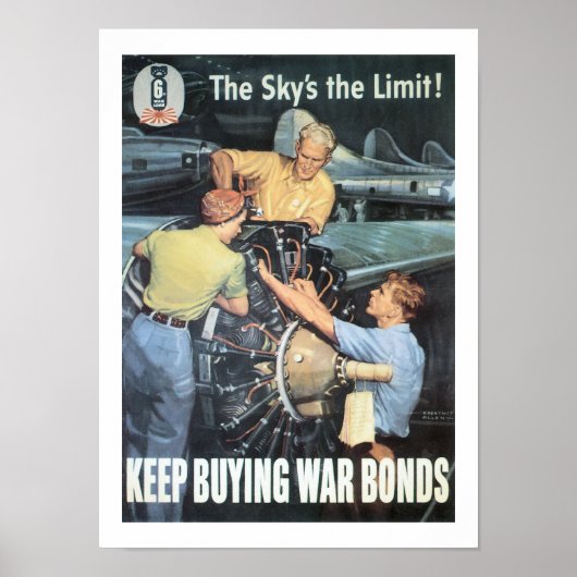 De hemel is de grens. poster (Voorkant)