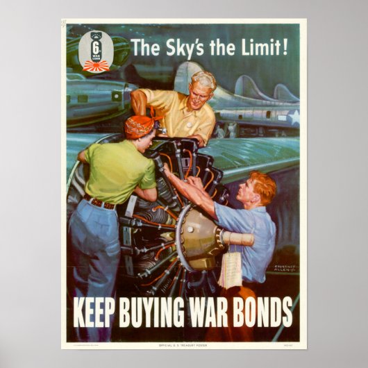 De hemel is de grens. poster (Voorkant)