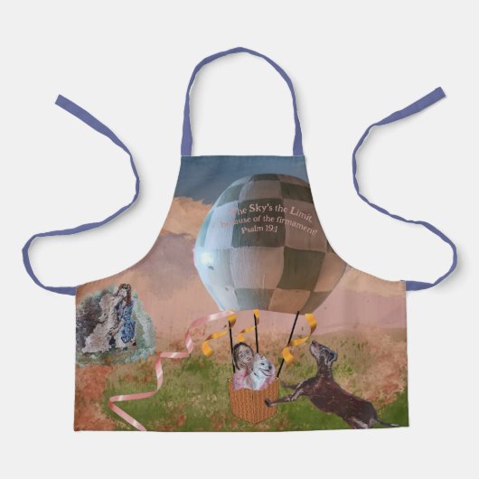 de hemel is de grens schort (Voorkant)