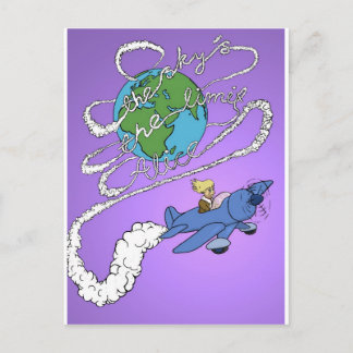 de hemel is de grens van alice . jpg briefkaart