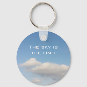 De hemel is de grenssleutelhanger met slogan sleutelhanger