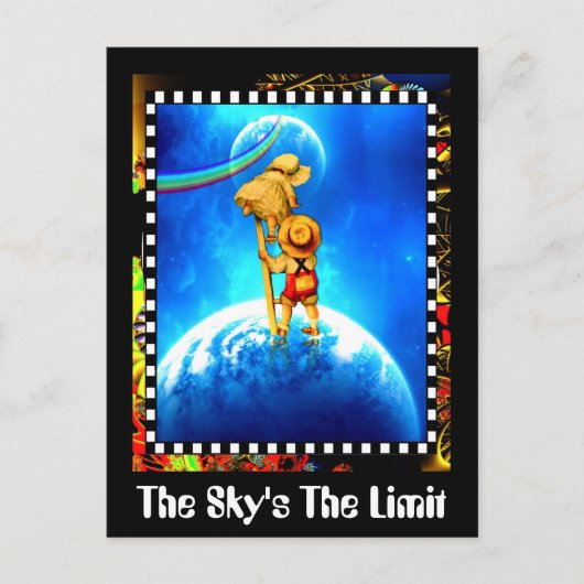 De hemel is de limiet briefkaart (Voorkant)