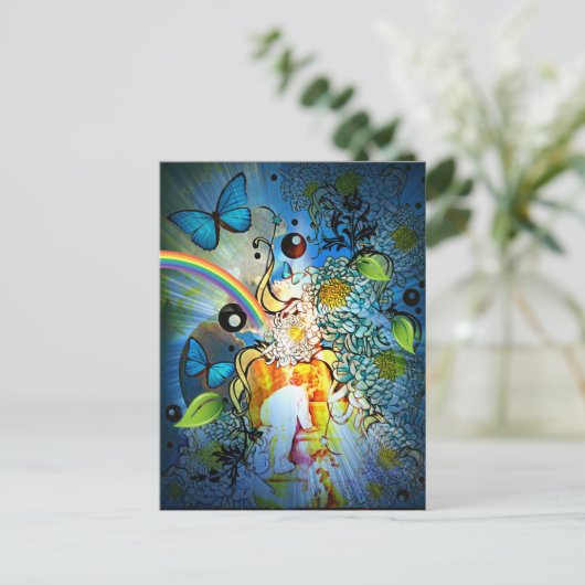 De hemel is de limiet briefkaart (Staand voorkant)