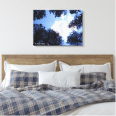 De hemel is de limiet canvas afdruk (Insitu (Slaapkamer))