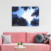 De hemel is de limiet canvas afdruk (Insitu (Woonkamer))