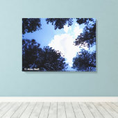 De hemel is de limiet canvas afdruk (Insitu (Houten vloer))