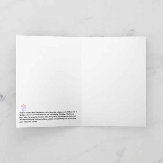 De hemel is de limiet kaart (Binnen)