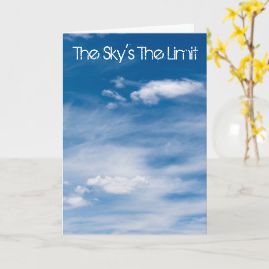 De hemel is de limiet kaart (Gele Bloem)