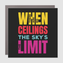 De hemel is de limiet | Vrouwenrechten Geel Rood