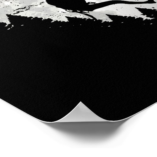 De hemel is de Limit Moon Rock klimbergen Poster (Hoek)