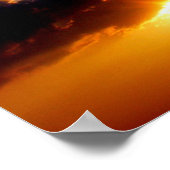 De hemel is de Motivatie Limit Sunrise Poster (Hoek)