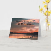 De hemel is een beetje dichter bij het meer kaart (Gele Bloem)