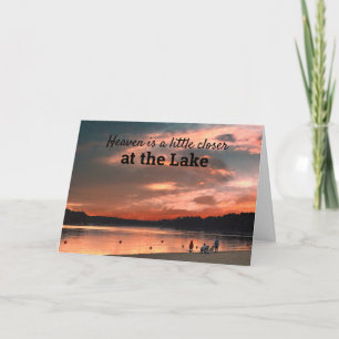 De hemel is een beetje dichter bij het meer kaart