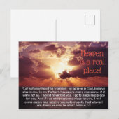 De hemel is een echte plek! John 14: Bijbel van 1- Briefkaart (Voorkant / Achterkant)