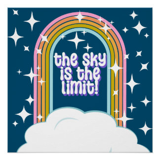 De hemel is het Poster Limiet