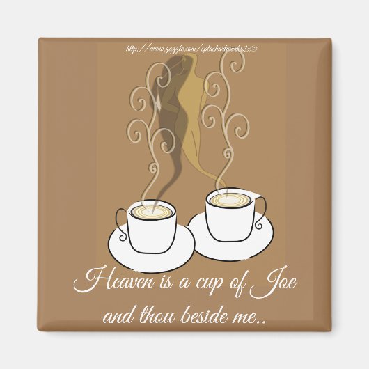 "De hemel is..." Magneet (Voorkant)