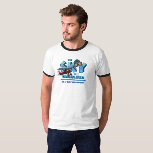 De hemel is mijn speeltuin | MANNEN T-shirt (Voorkant volledig)