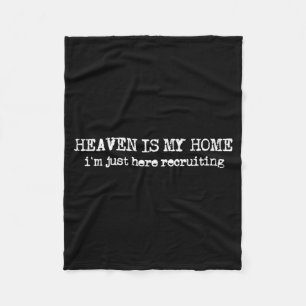 De Hemel Is Mijn Thuis Ik Werv Faith Christelijk S Fleece Deken