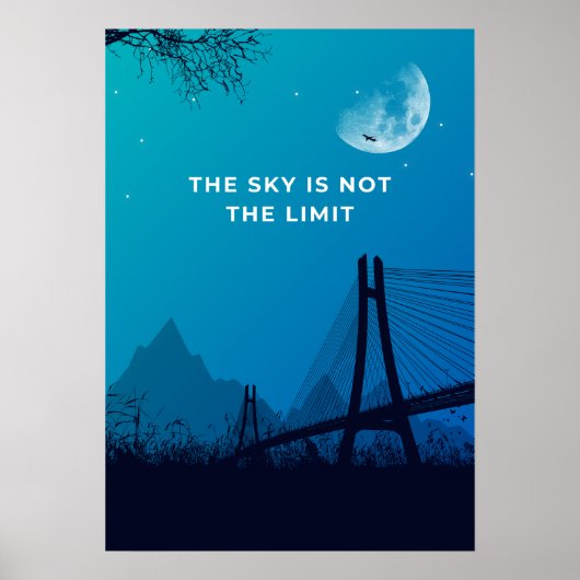 De hemel is niet de grens. Motivatie Poster (Voorkant)