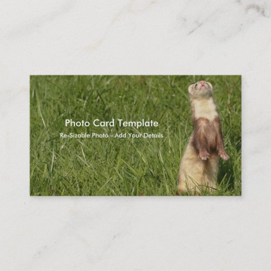 De hemel is omhoog. visitekaartje (Voorkant)