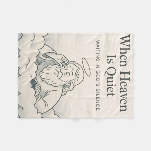 De hemel is stil (maar God waakt) Fleece Deken (Voorkant (Horizontaal))