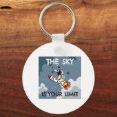De hemel is uw limietlimiet-Sleutelhanger Sleutelhanger (Voorkant)