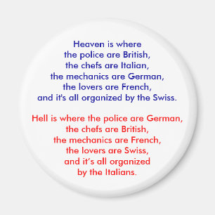 De hemel is waar de politie Brits is, de chef... Magneet