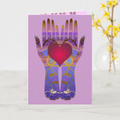 De hemel overhandigt Lege Kaart (Gele Bloem)