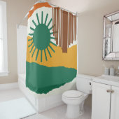 De hemel valt 2 douchegordijn (In situ)