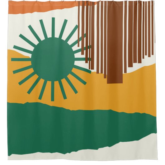 De hemel valt 2 douchegordijn (Voorkant)