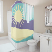 De hemel valt 3 douchegordijn (In situ)