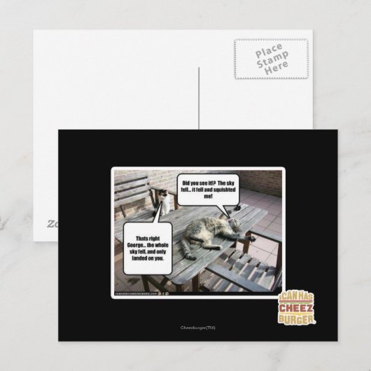 De hemel valt briefkaart (Voorkant / Achterkant)