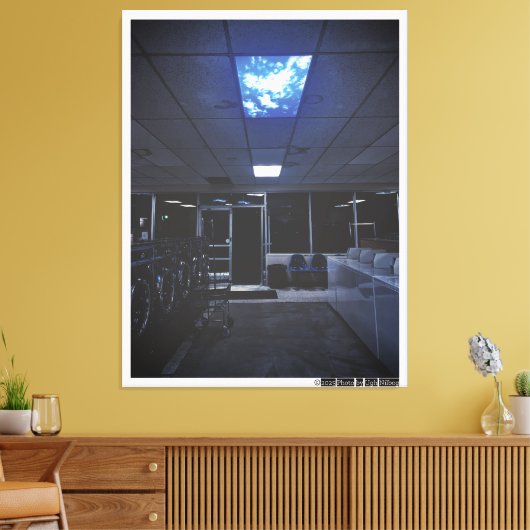 De hemel valt canvas afdruk (Insitu (Woonkamer))