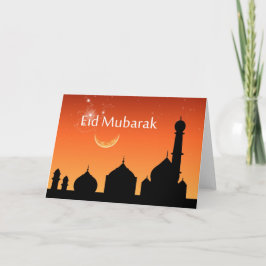 De Hemel van de Avond van Eid - Wenskaart Feestdagen Kaart