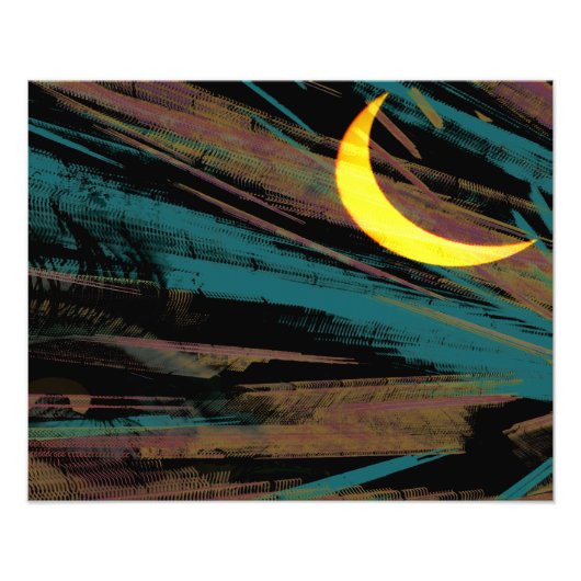 De hemel van de nacht aan de gang foto afdruk (Voorkant)