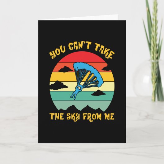 De hemel van me Skydiver Skydiving Kaart (Voorkant)