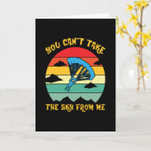 De hemel van me Skydiver Skydiving Kaart (Gele Bloem)