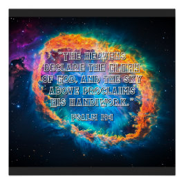 De hemel verklaart Ps. 19:1 Perfect Poster