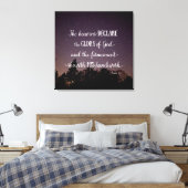 De Hemel Verkondigt de Heerlijkheid Gods Canvas Afdruk (Insitu (Slaapkamer))