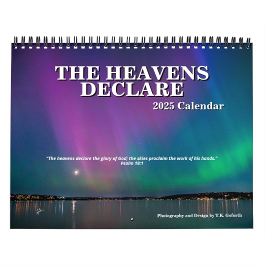 De hemel verkondigt de Inspirerend Schrift Kalender (Hoes)