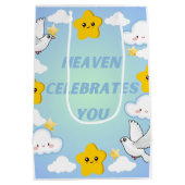 De Hemel viert je Christelijk Medium Cadeauzakje (Achterkant)