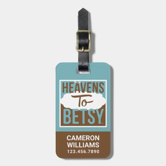 De hemel voor Betsy Bagagelabel (Voorkant verticaal)