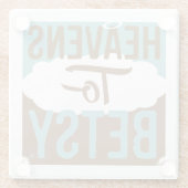 De hemel voor Betsy Glazen Onderzetter (Achterkant)