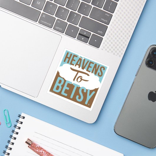 De hemel voor Betsy Sticker (Laptop met iPhone)