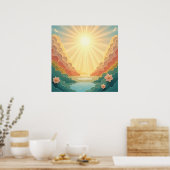 De hemel wacht - Ter ere van een geliefde Poster (Keuken)