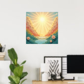 De hemel wacht - Ter ere van een geliefde Poster (Thuiskantoor)